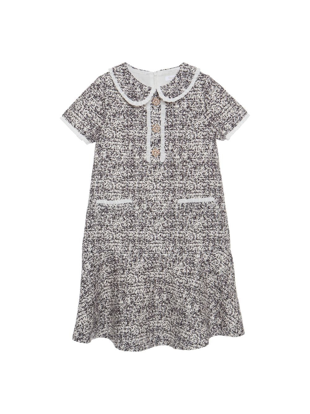 Navy Tweed Dress
